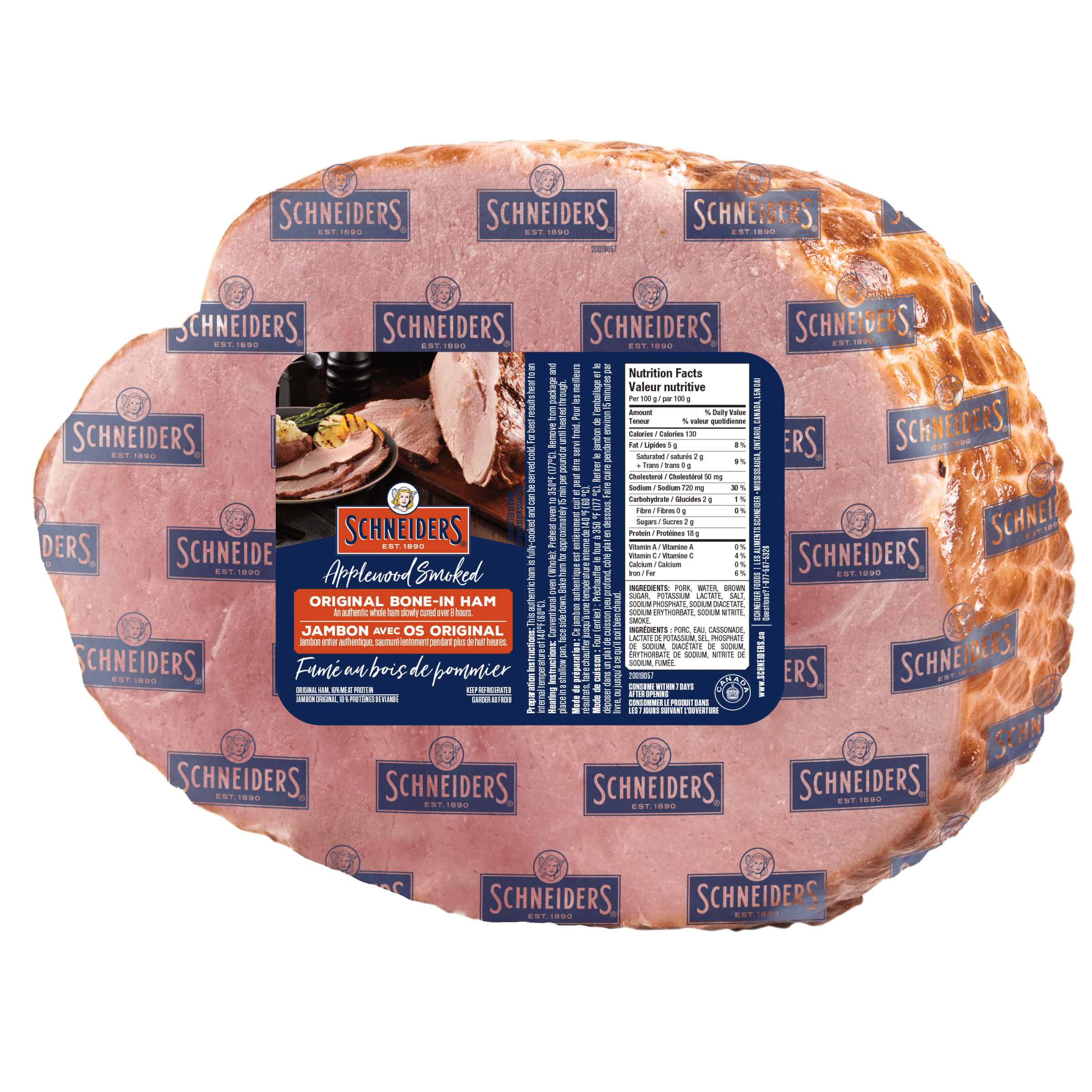 Jambon avec os original