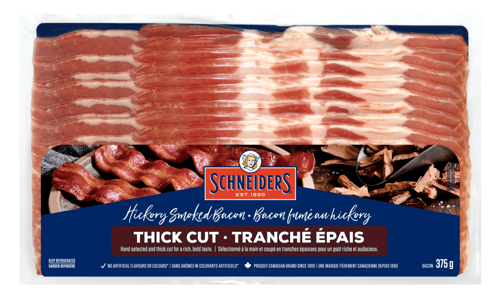 Bacon tranches épais
