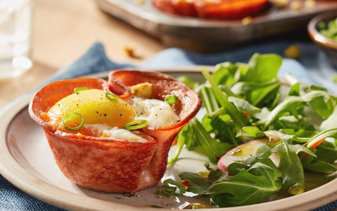 Bologna-Stuffing Egg Cups