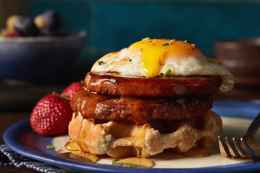 Sweet ‘n Savory Breakfast Sausage Wafflewiches Schneiders