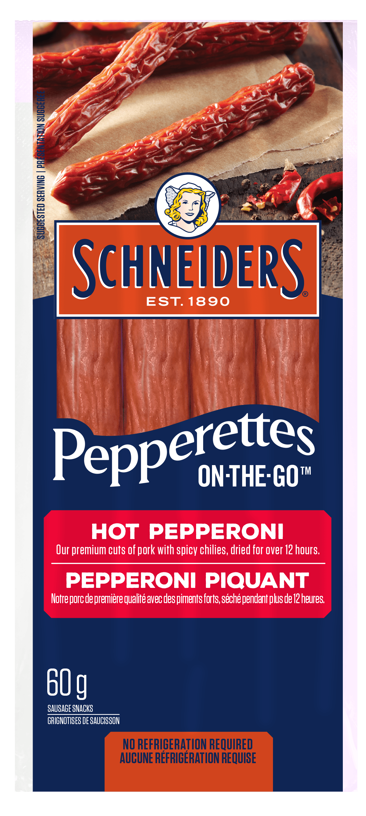 Hot Pepperoni Pepperettes On-The-Go