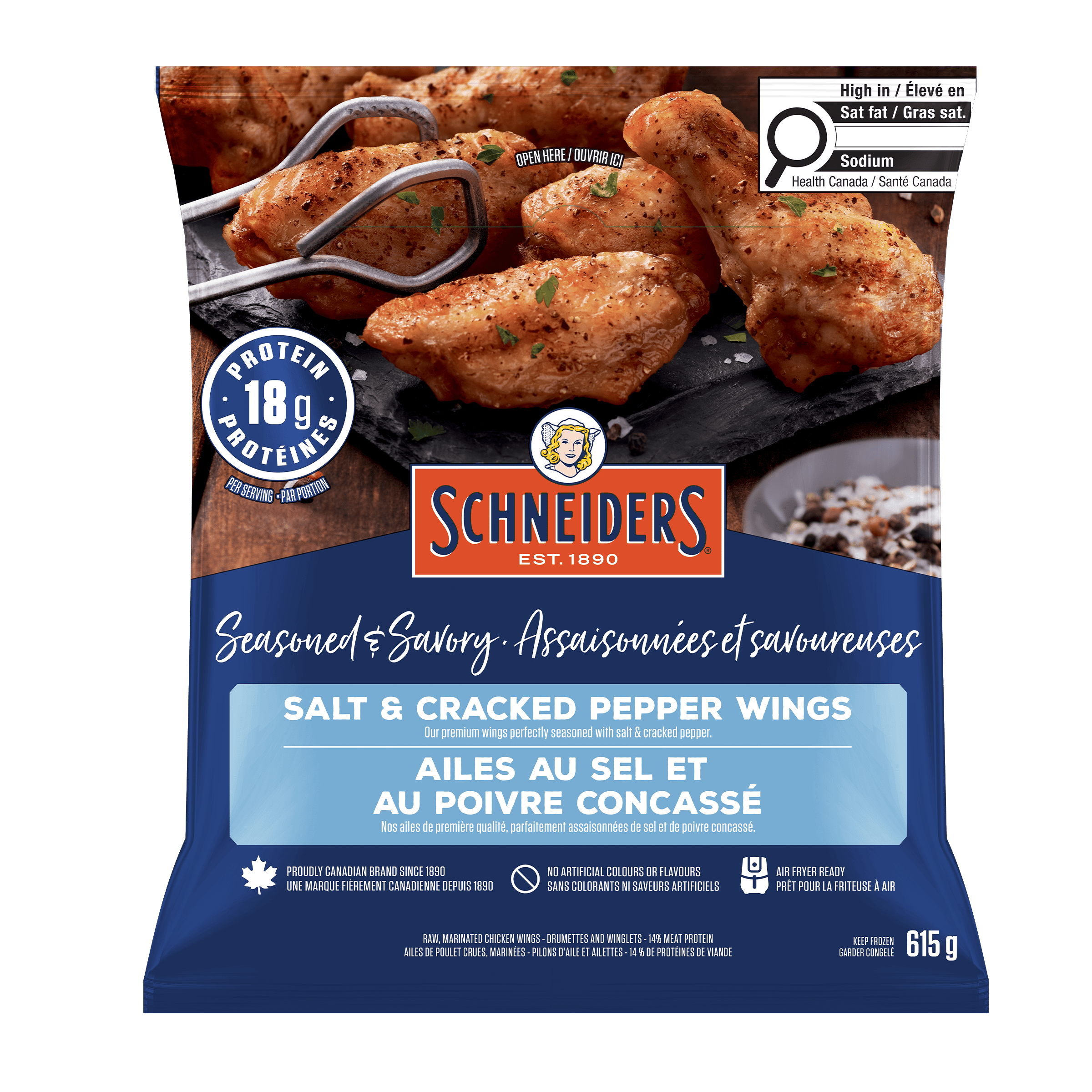 salt and cracked pepper wings