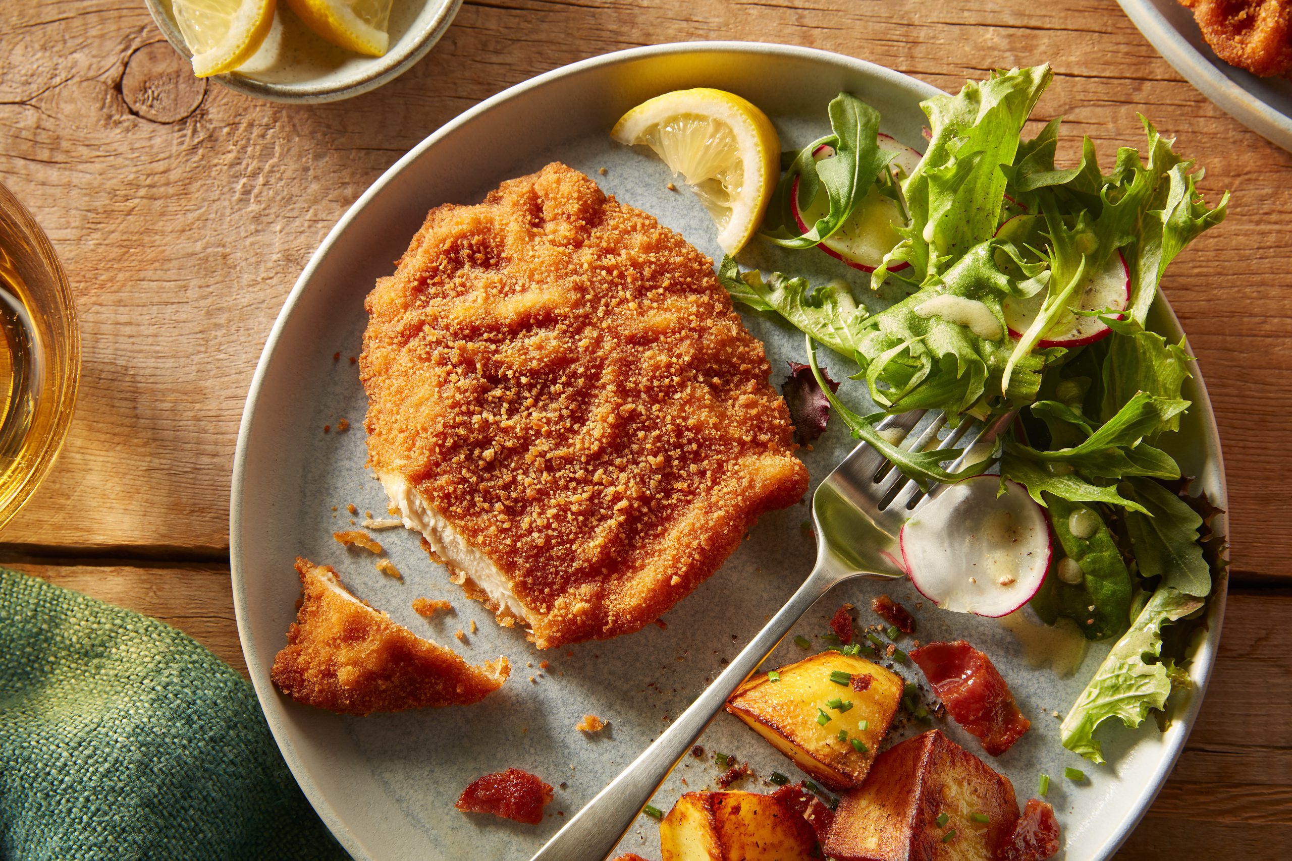 Chicken Schnitzel Dinner