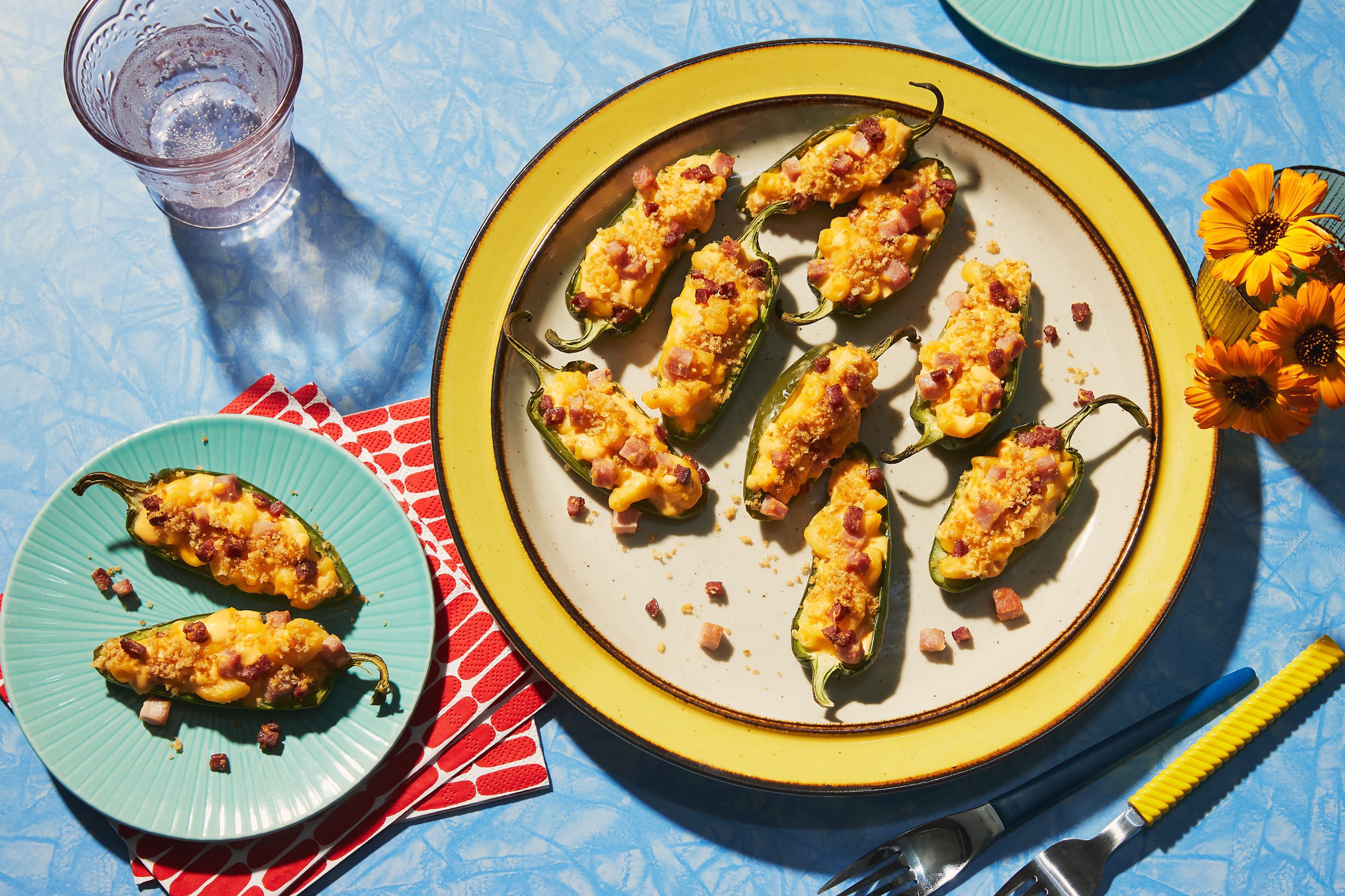 Mac and Cheese Stuffed Jalapenos