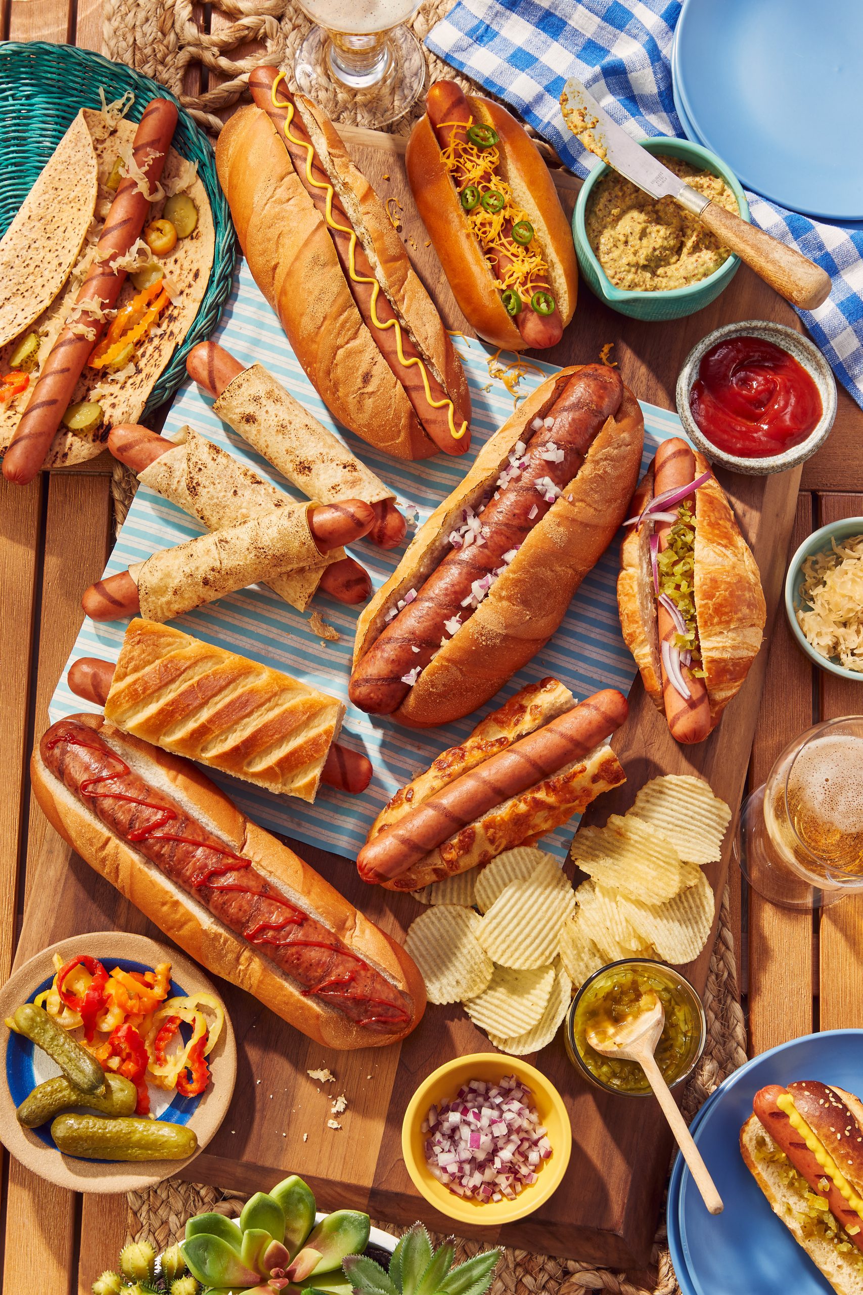 Hot Dog Grazing Board
